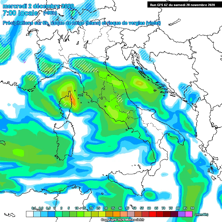 Previsioni meteo in Abruzzo dal 29 Novembre al 5 Dicembre 2020