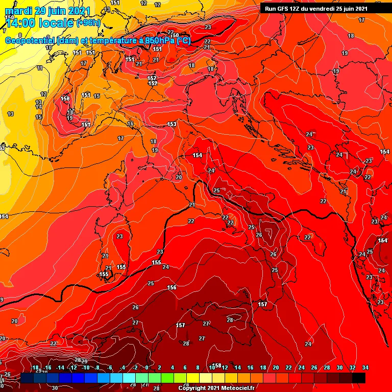 Previsioni meteo in Abruzzo dal 26 Giugno al 2 Luglio 2021