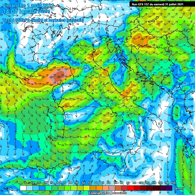 Previsioni meteo dal 1 al 7 Agosto 2021 in Abruzzo