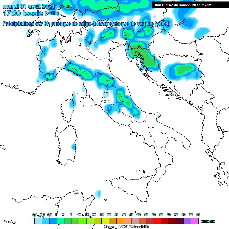Previsioni meteo in Abruzzo dal 29 Agosto al 4 Settembre 2021
