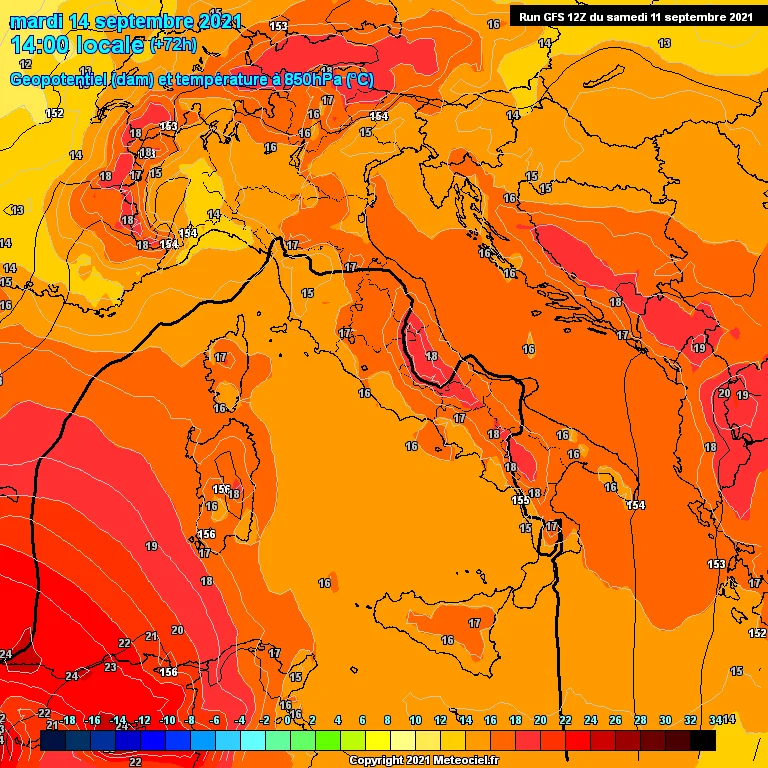 Previsioni settimanali meteo in Abruzzo dal 12 al 18 Settembre 2021