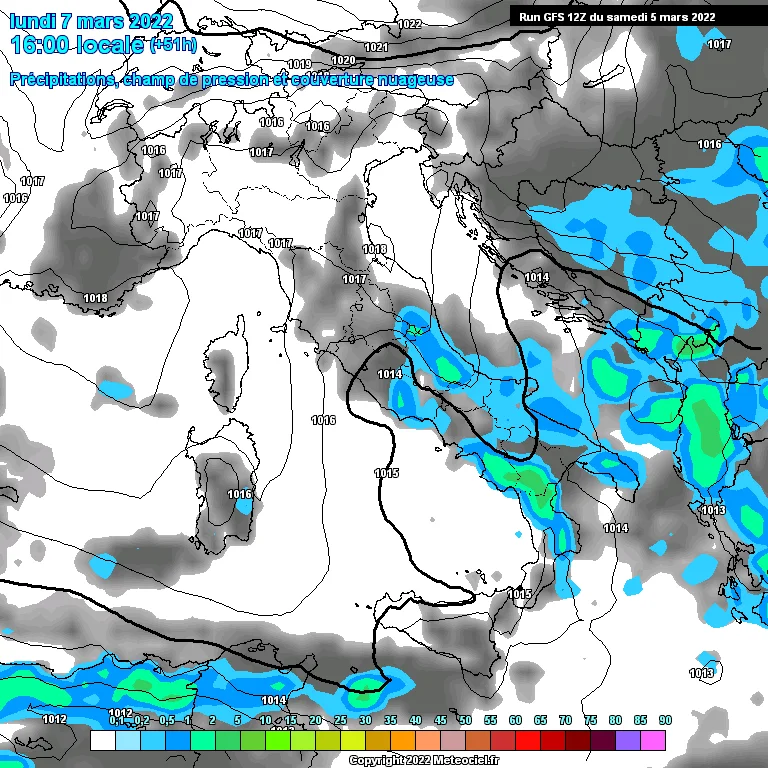 Previsione settimanale meteo nei Comuni Abruzzesi dal 6 al 12 Marzo 2022