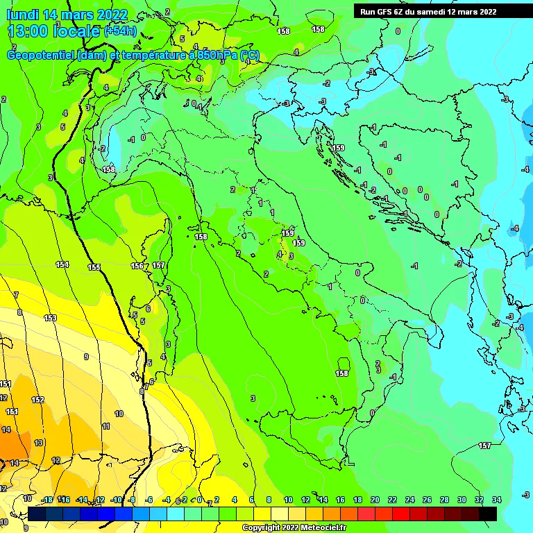 Previsione settimanale meteo nei Comuni Abruzzesi dal 13 al 19 Marzo 2022