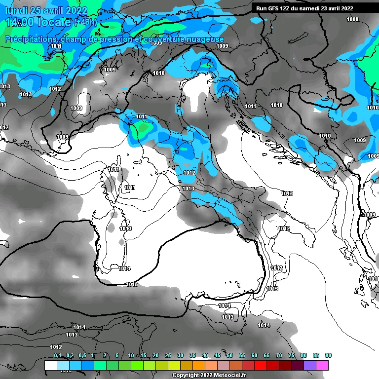 Previsione settimanale meteo nei Comuni Abruzzesi dal 24 al 30 Aprile 2022