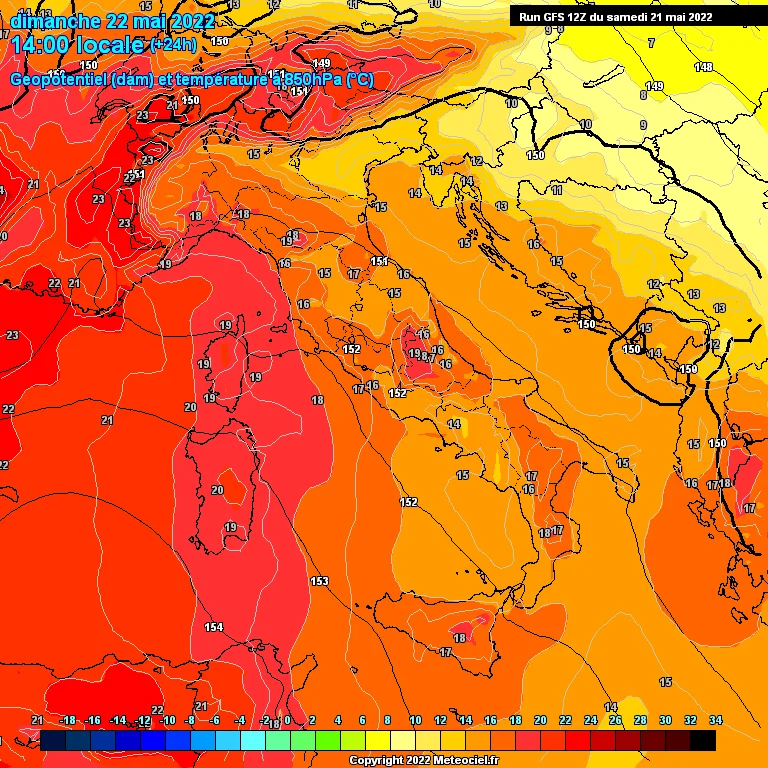 Previsioni meteo in Abruzzo dal 22 al 28 Maggio 2022