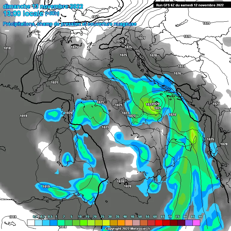 Previsioni meteo in Abruzzo dal 13 al 19 Novembre 2022