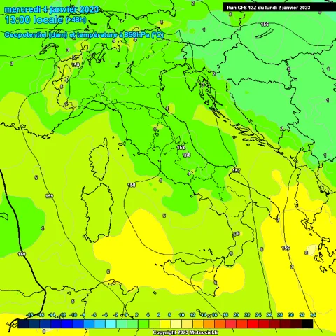 Previsioni meteo in Abruzzo dal 3 al 7 Gennaio 2023