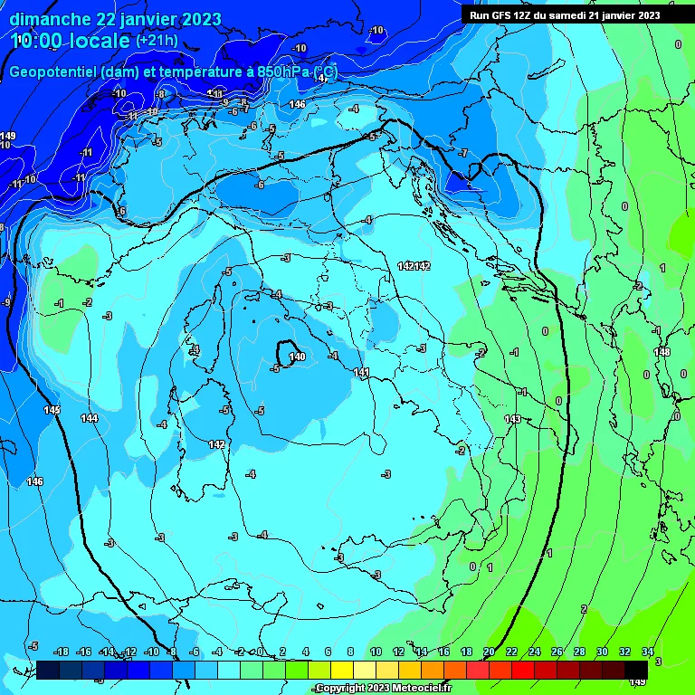 Previsioni meteo in Abruzzo dal 22 al 28 Gennaio 2023