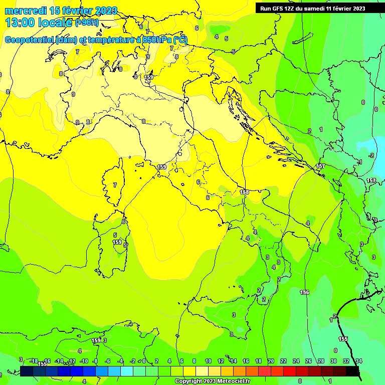 Previsioni meteo in Abruzzo dal 12 al 18 Febbraio 2023