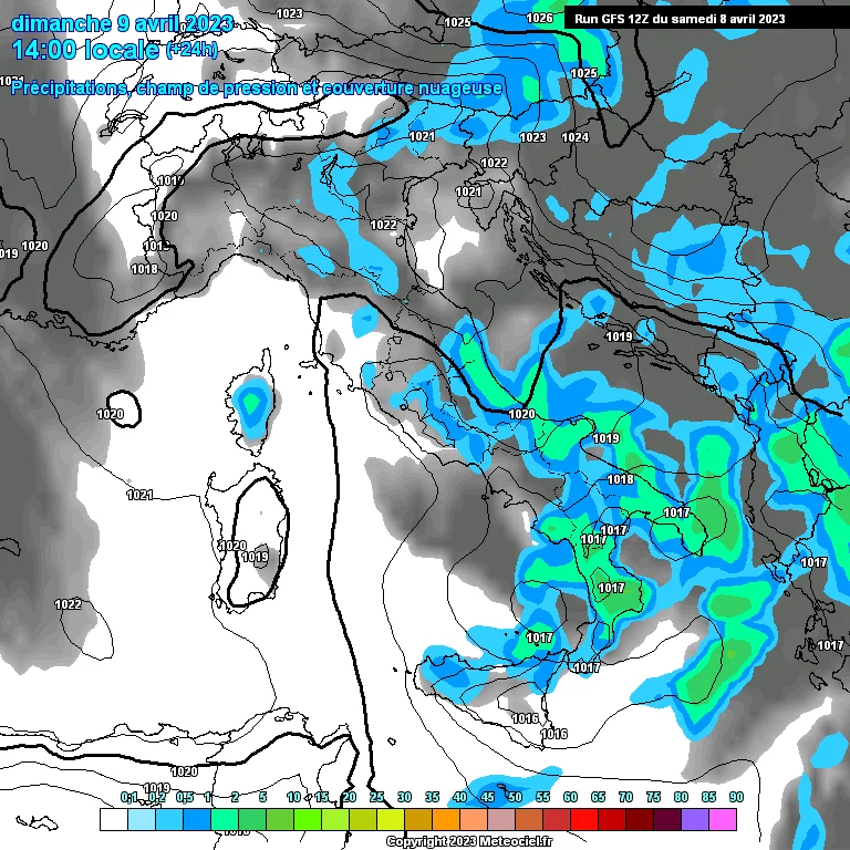 Previsioni meteo settimanali in Abruzzo dal 9 al 15 Aprile 2023