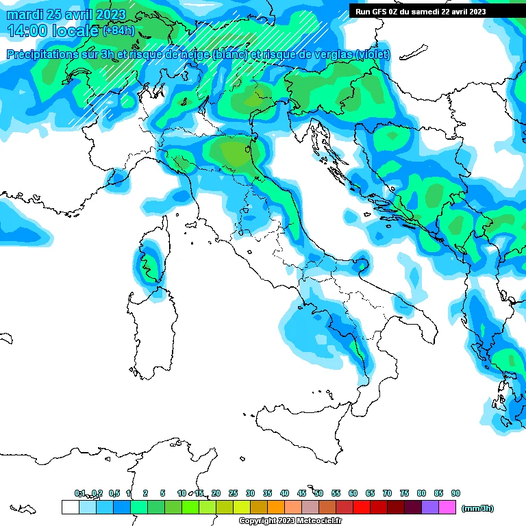 Previsioni meteo settimanali in Abruzzo dal 23 al 29 Aprile 2023