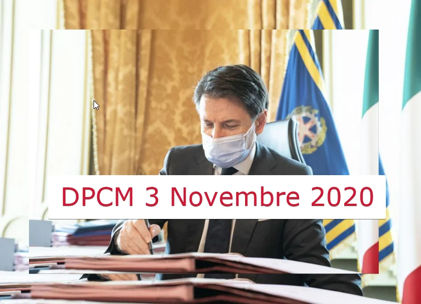 Coronavirus: le misure del nuovo Dpcm 3 novembre 2020