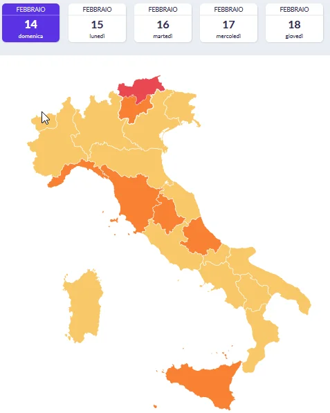 Coronavirus: San Valentino si tinge di Arancio in Abruzzo