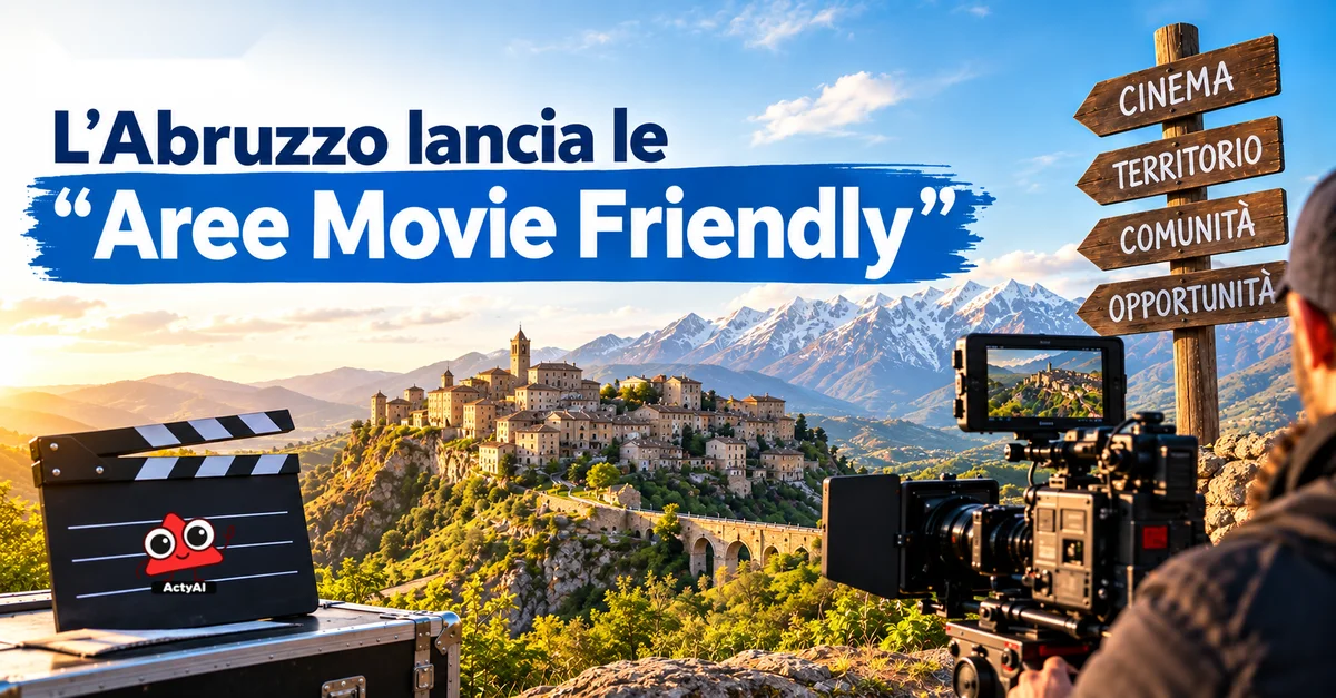 L'Abruzzo lancia le "Aree Movie Friendly": i piccoli comuni si mettono in rete per accogliere le produzioni cinematografiche
