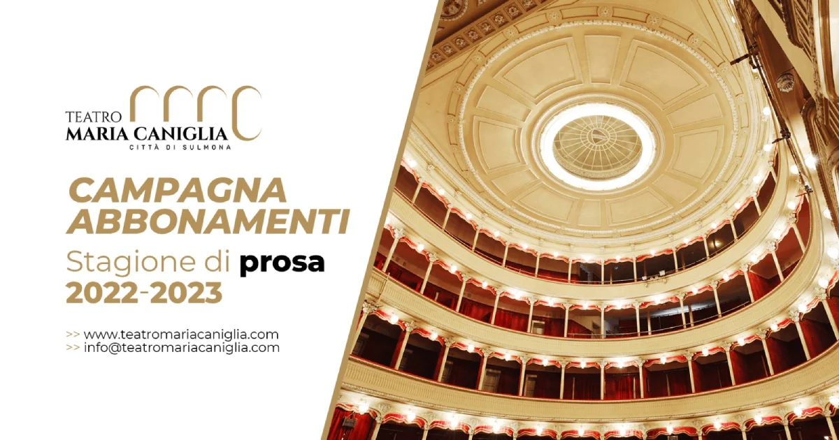 La grande prosa al Teatro Maria Caniglia di Sulmona (Aq)