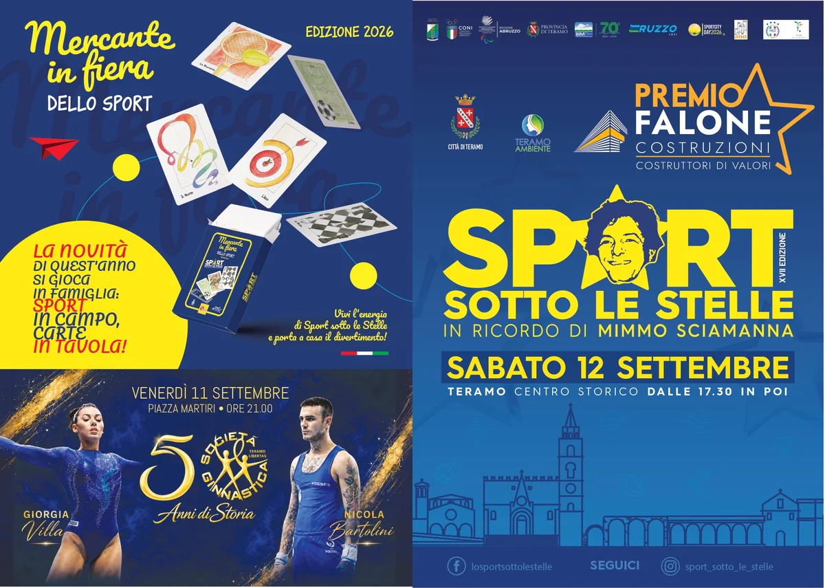 Sport Sotto le Stelle 2026: Teramo si illumina con sport, inclusione e memoria