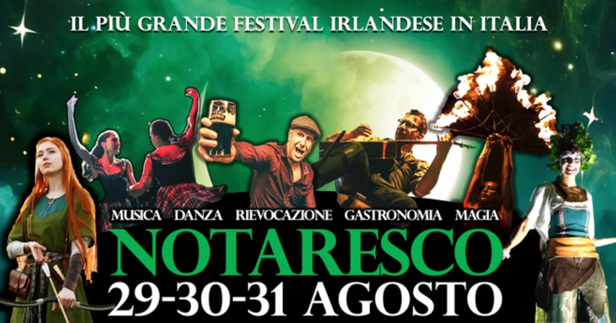 Notaresco si tinge di verde: torna l’Abruzzo Irish Festival