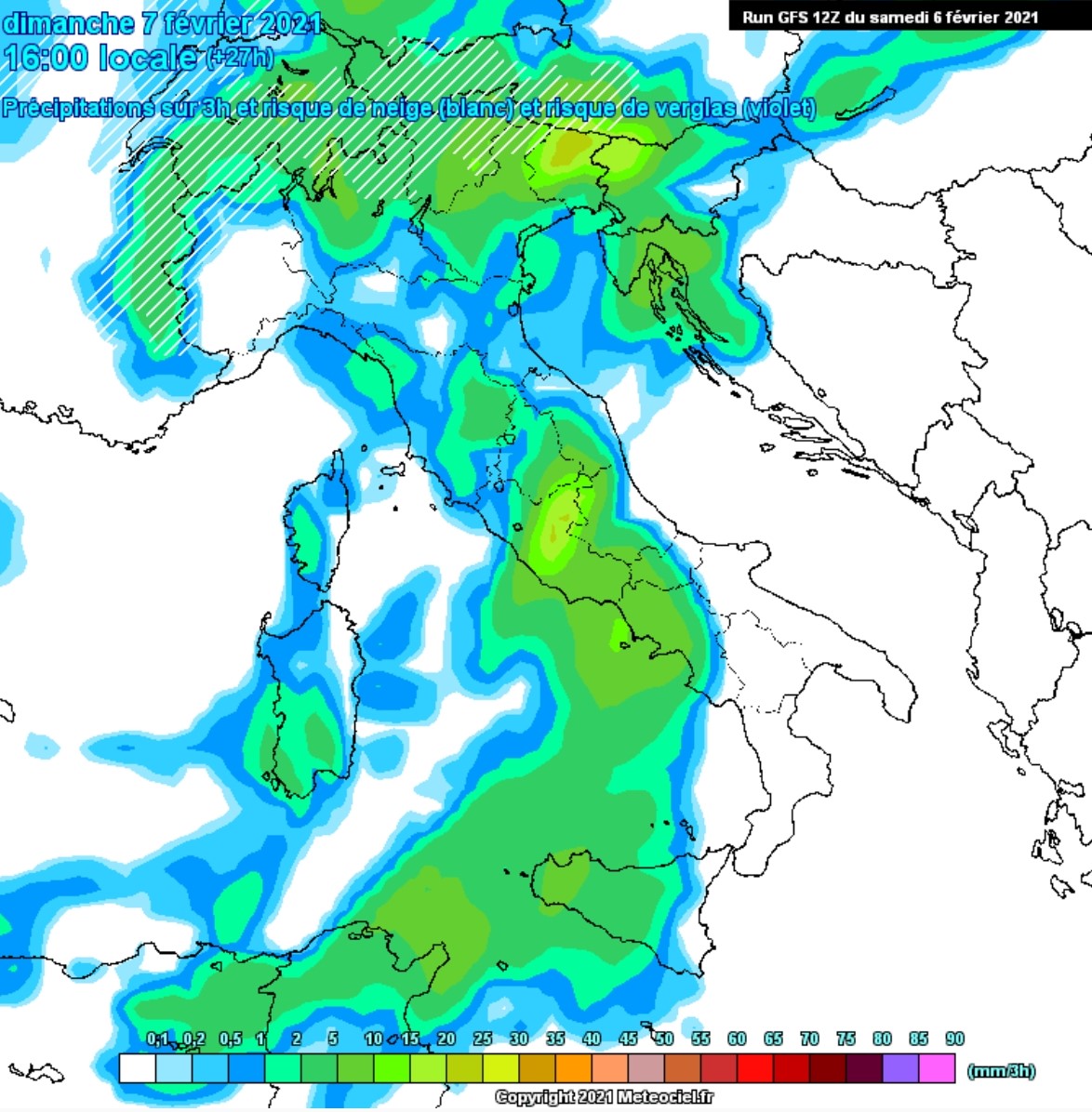 Previsioni meteo in Abruzzo dal 7 al 14 Febbraio 2021