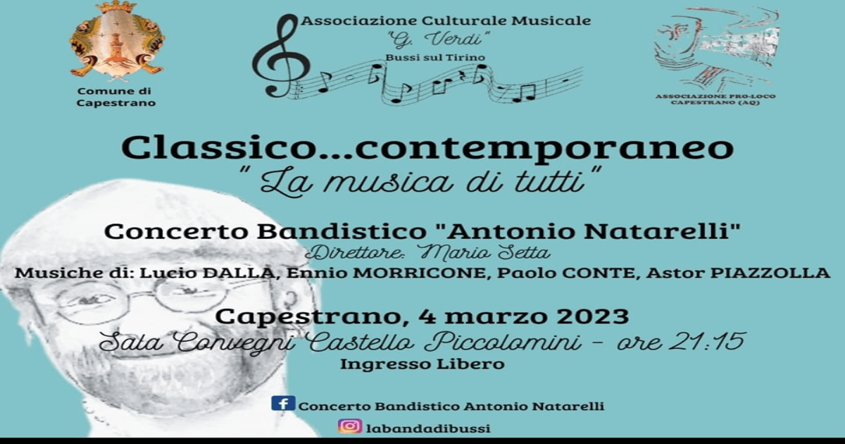 Capestrano (AQ) - Concerto Bandistico Antonio Natarelli
