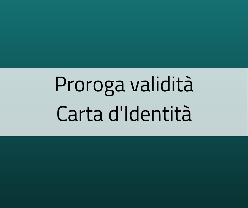 Castiglione Messer Raimondo - Proroga Carta d'Identità