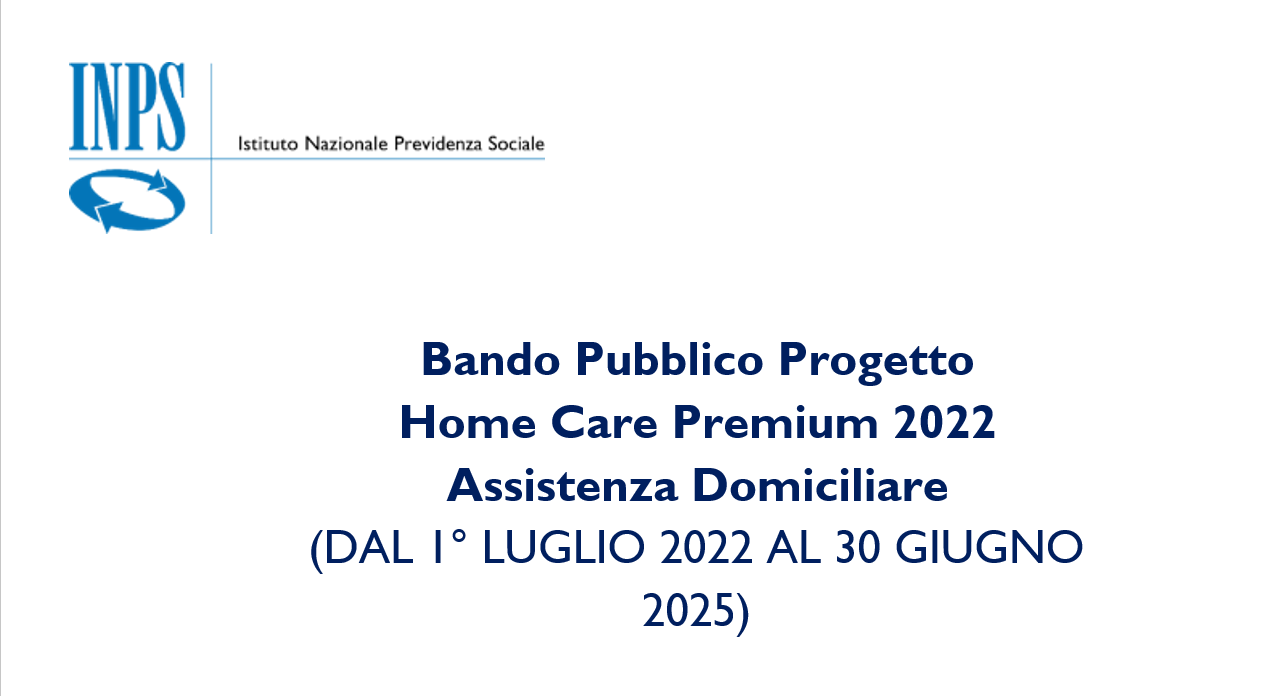 Castel Castagna - Bando Home Care Premium per assistenza domiciliare